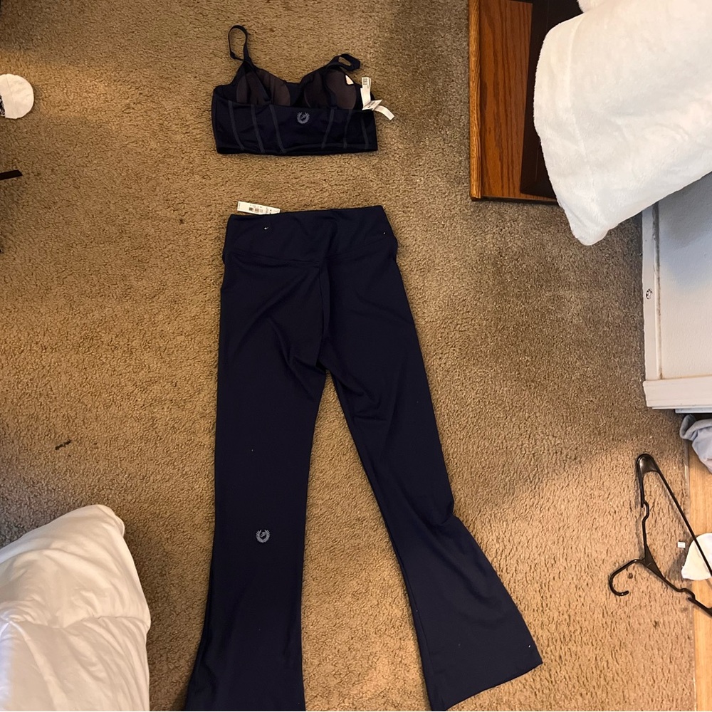 VS PINK navy blue flare set